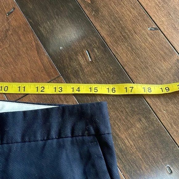 Talbots Cotton Pique Rick--Rack Slim Crop trousers Navy Women’s Size 8 Classic - Picture 9 of 15